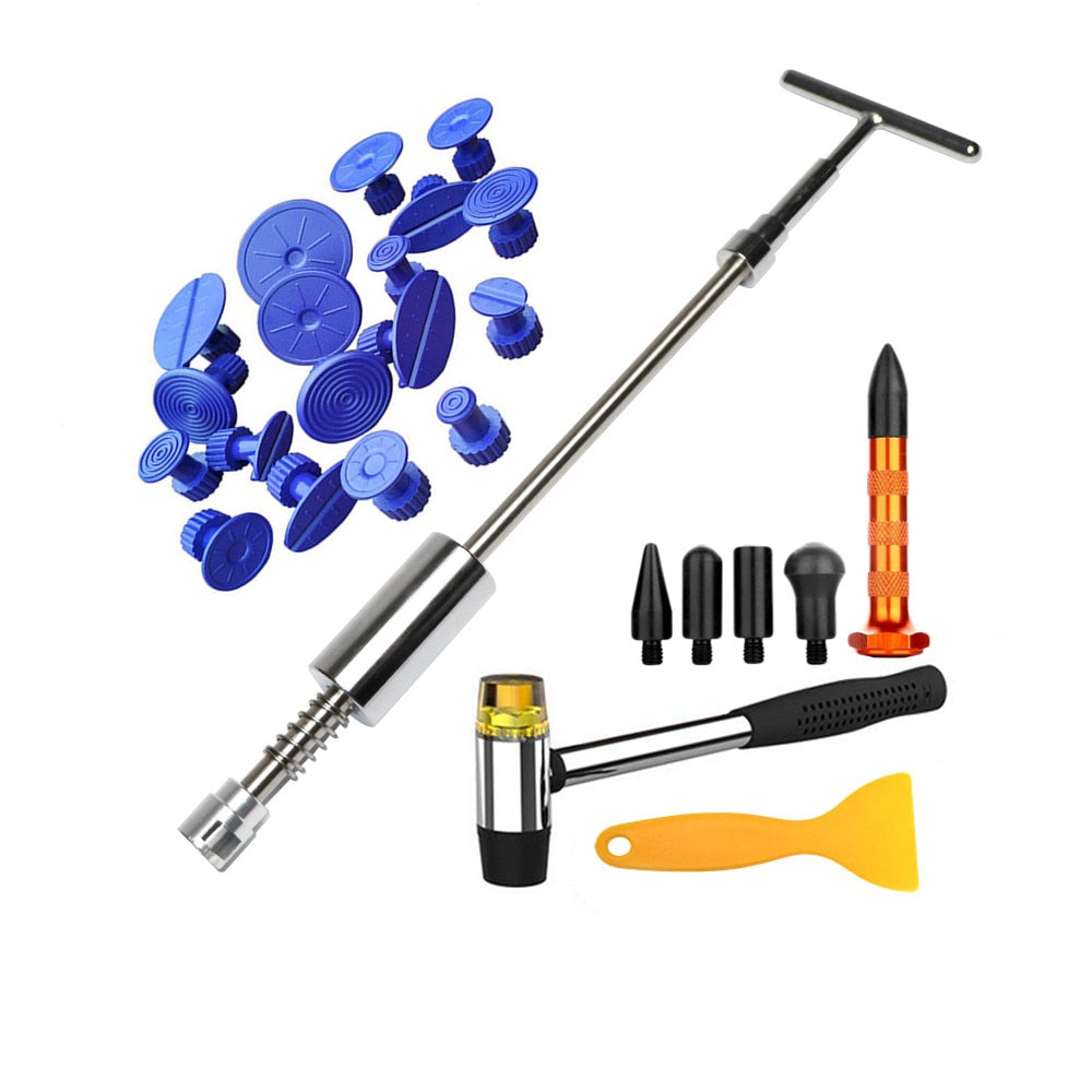 PDR tools Car Paintless Dent Repair Puller Tool Body Slide Hammer Tool Glue Heavy Duty Kit
