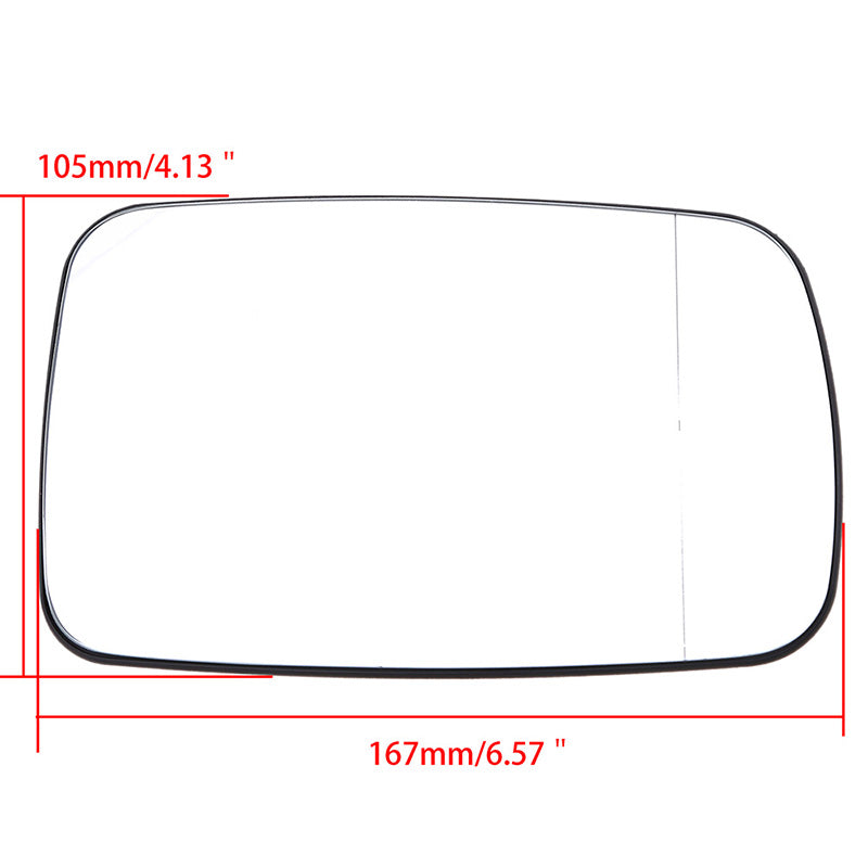 Left Side Rearview Mirror Glass Heated Suitable for BMW E65 E66 E67 and 3-Series E46 Coupe 1999.04-2006.06 Rear View Mirror