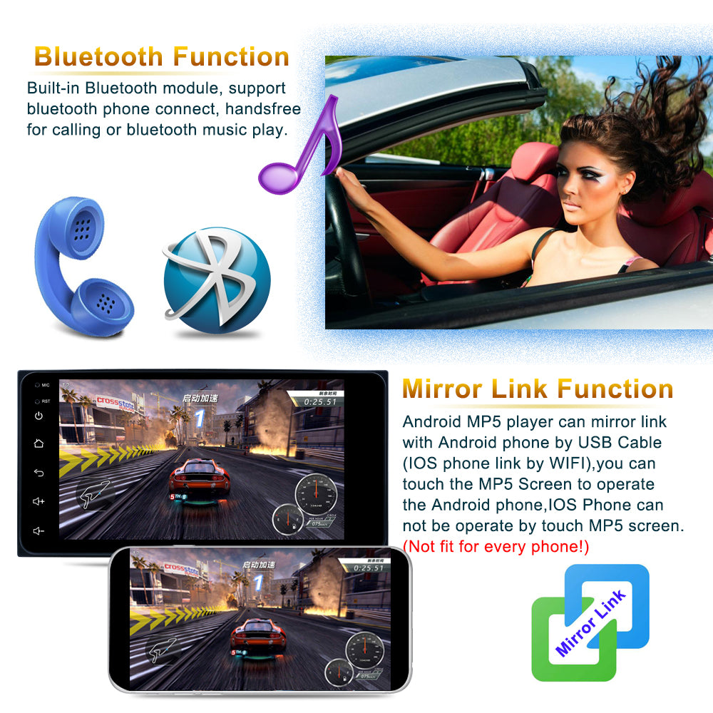 **SPECIAL** Android 7'' CarPlay / Android Auto Compatible with Toyota 2 Din GPS Navigation Camera Car Radio Multimedia Video Player Bluetooth For Toyota
