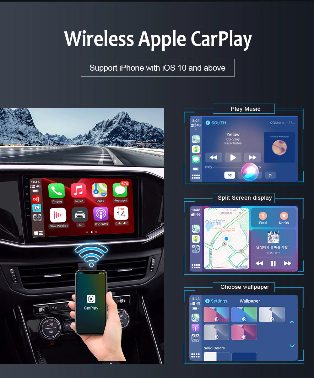 LoadKey & Carlinkit Wireless CarPlay Adapter Wireless Android Auto Dongle for Modify Android Screen Car Ariplay Smart Link IOS15