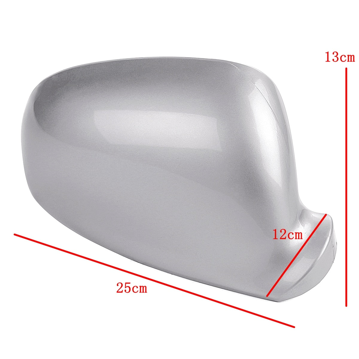 (LEFT) Rearview Side Wing Mirror Cover Silver Suit For VW Golf Jetta MK5 2003 - 2009