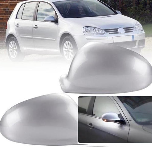 (RIGHT) Silver Mirror Cover, Mirror Glass, Mirror Indicator SET For VW Jetta Golf MK5