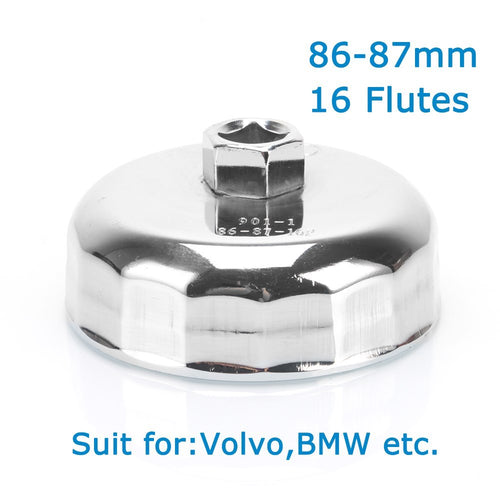 Ex P0115S  
Oil Filter Cap Wrench Removal Tool 86-87mm 16 Flutes FOR BMW 316 318 VOLVO S40