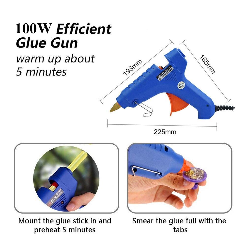Paintless Hail Removal Dent Lifter T-Bar PDR Tools Glue Gun Car Body Repair Kit