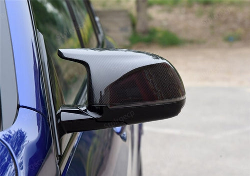 Rear View Side Mirror Covers F25 F26 F15 F16 Carbon Fiber Pattern Suitable for BMW X3 X4 X5 X6 2014 - 2018
