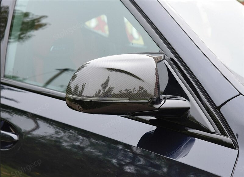 Rear View Side Mirror Covers F25 F26 F15 F16 Carbon Fiber Pattern Suitable for BMW X3 X4 X5 X6 2014 - 2018