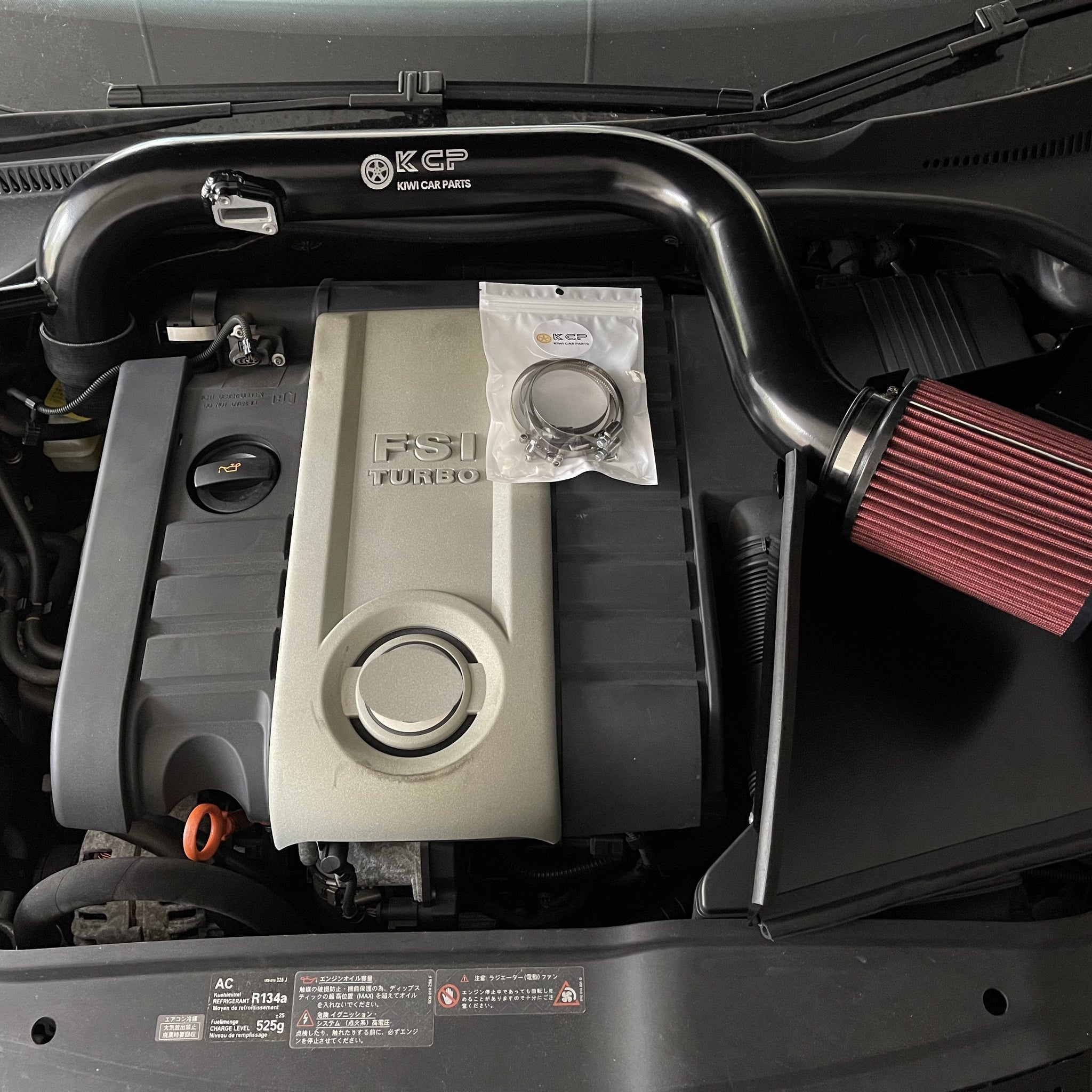 KIWI CAR PARTS Cold Air Intake Kit Suitable for VW Golf MK5 GTI 2.0T FSI, Golf MK6 R, Audi A3 2.0 TFSI, S3