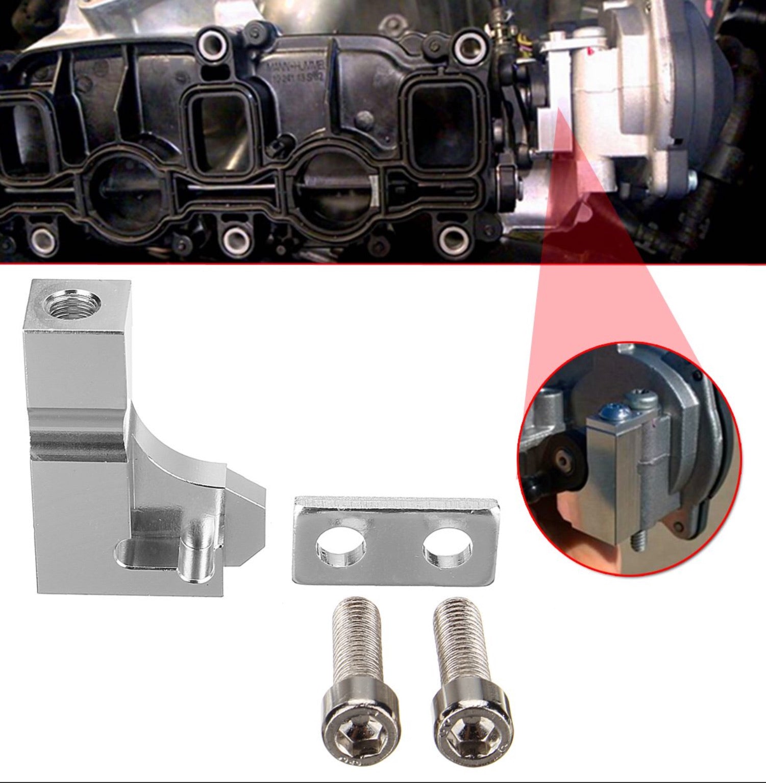 Reparatie Beugel Kit Aluminium P2015 Reparatie Beugel Kit voor Seat 2 . 0 TDI CR Inlaatspruitstuk 03L129711E , inlaatspruitstuk Reparatie Beugel Kit Aluminium P2015 Reparatie Beugel Kit voor Seat 2 . 0 TDI CR Inlaatspruitstuk 03L129711E , inlaatspruitstuk