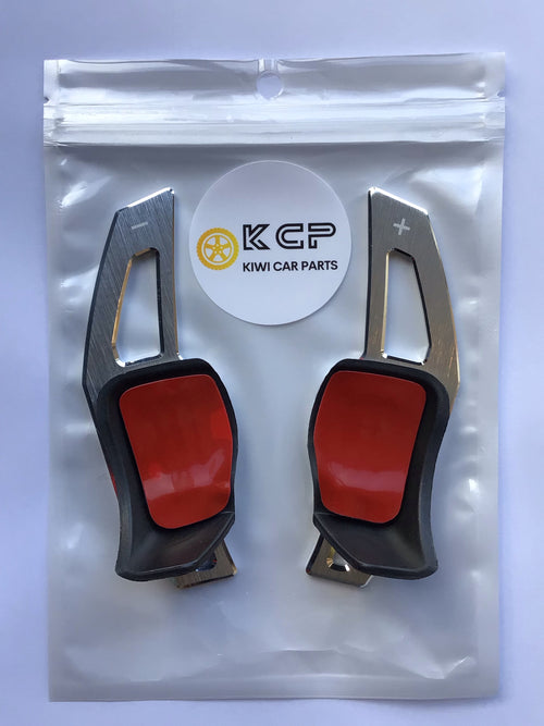 (SILVER) Steering Wheel Paddle Extension Set suit For VW Golf Jetta GTI MK5 MK6 R 2.0