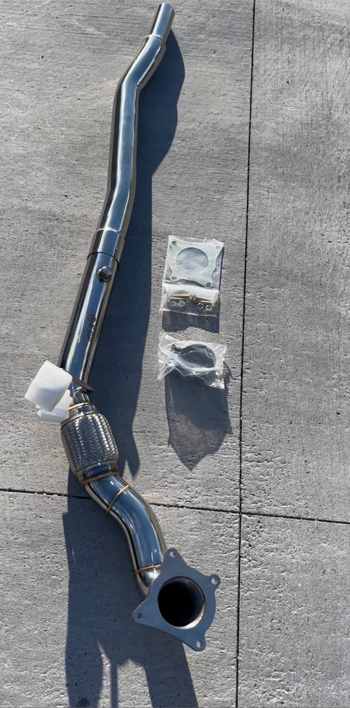 KCP 3” Stainless Steel Exhaust Decat Downpipe Suit For VW Golf 6 R 2.0T AWD / AUDI 8P AWD A3 / S3