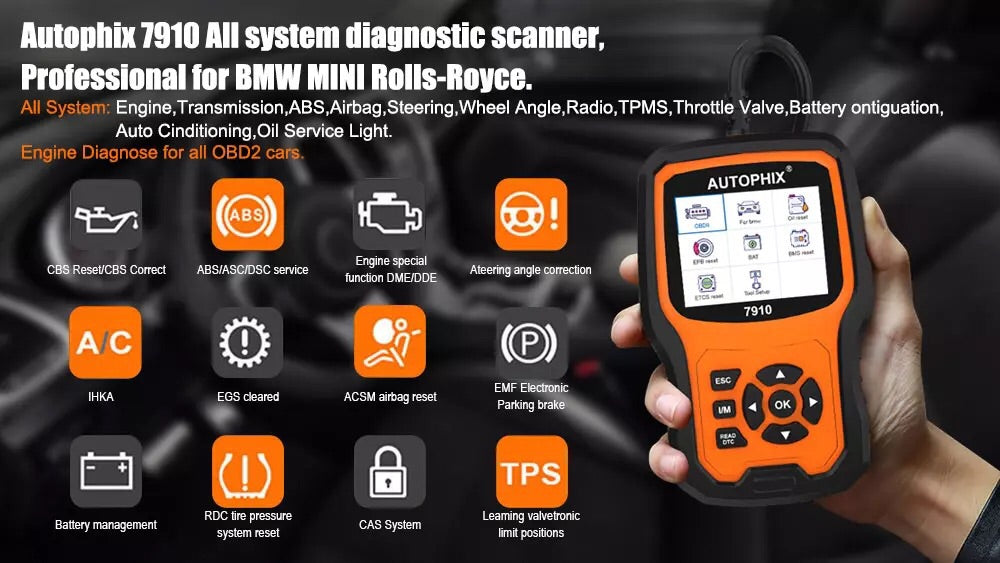 **SPECIAL** Scan Tool Suit BMW SRS SAS ABS EPB Oil Reset For BMW For Rolls Royce OBD OBD2 Diagnostic Tool