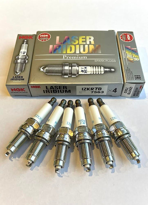 NGK R32 Spark Plugs Set of 6 Suitable For VW Golf R32 Audi A3 TT 3.2L NGK IZKR7B NGK 7563 101905606A 101905606 A 101 905 606 A