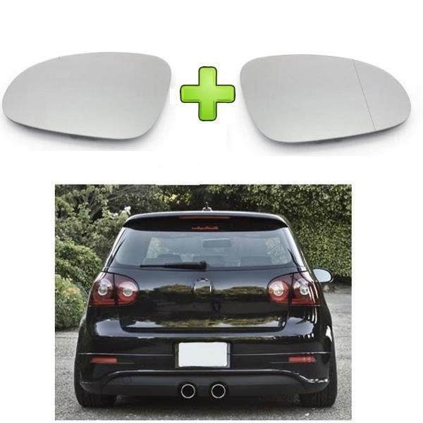 Side Mirror Glass Set For VW Golf MK5 Blind Spot Mirror Glass Set LEFT + RIGHT Clip On Type Part Numbers: 5M0857522H  5M0857522 H 5M0 857 522 H 425 178-1 4251781 425188 1 

ОЕ number

OE reference number(s) comparable with the original spare part number:

OE 5M0857522F — VW

OE 1K0857522 — VW

OE 3B1857522 — VW

OE 7M3857522E — VW  7M3857522 E  7M3 857 522 E

OE 5M0 857 522 F — VW 5M0857522 F

OE 1K0 857 522 — VW

OE 3B1 857 522 — VW