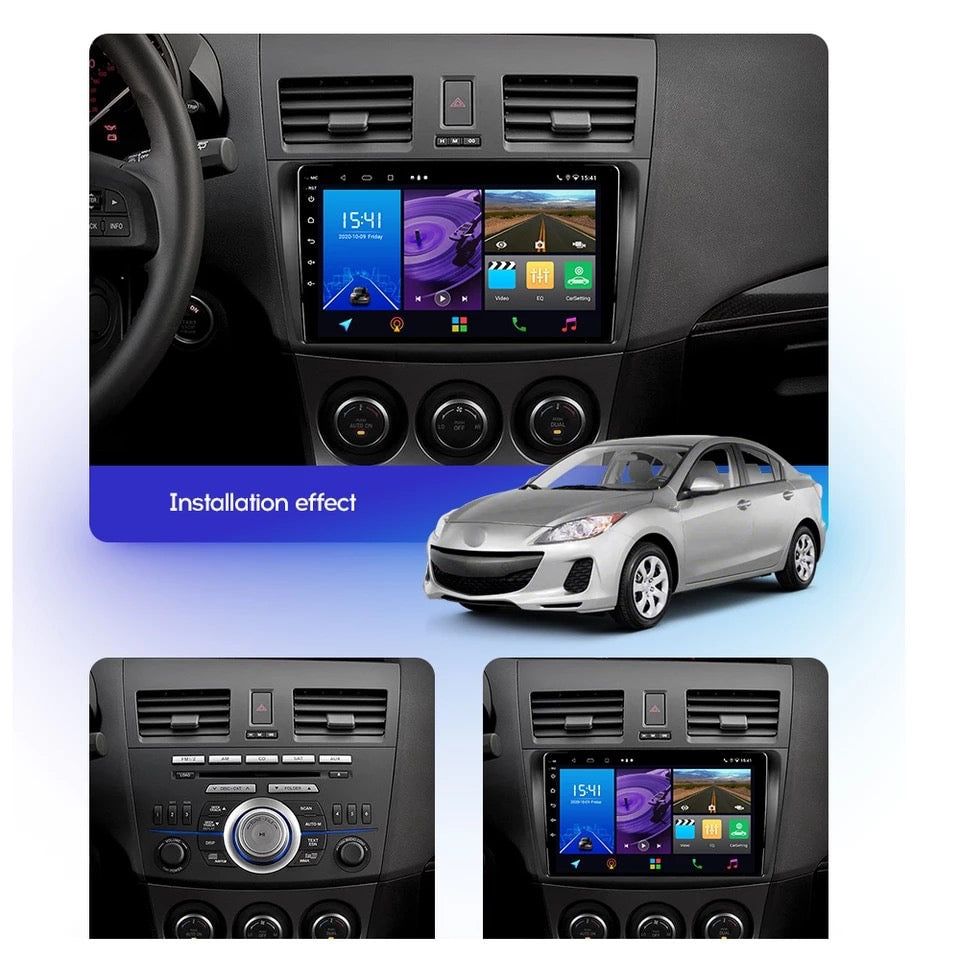 Car Android 9.0 with CarPlay Suitable for Mazda 3 Axela 2009-2012 GPS Radio Stereo 2G 32G WIFI