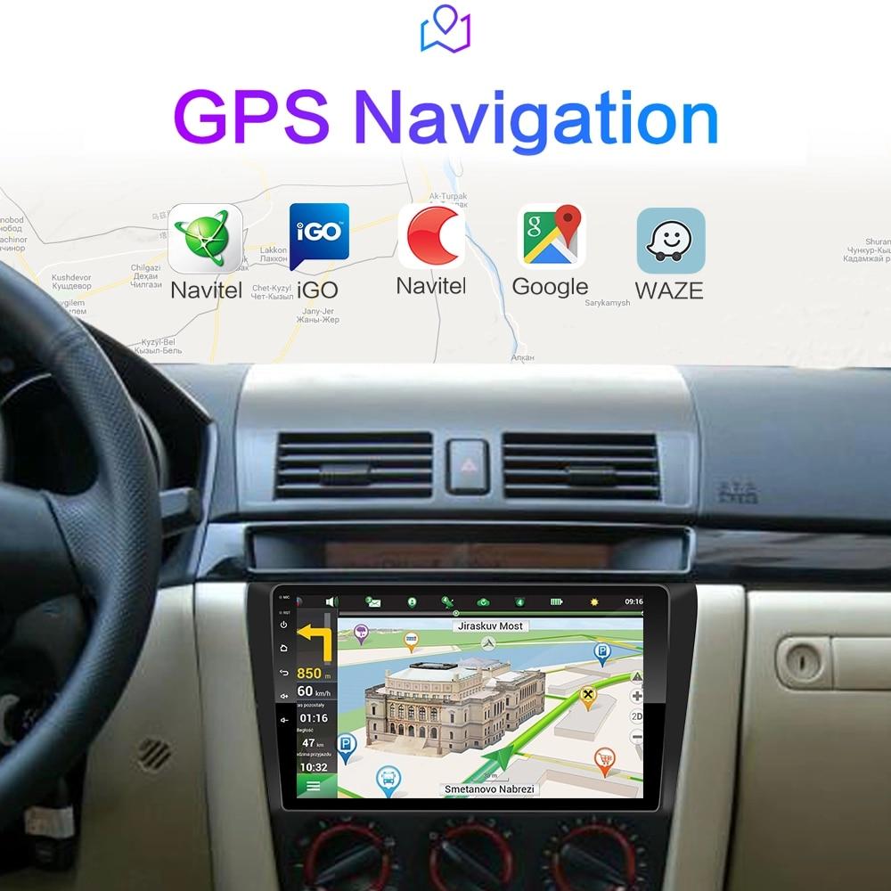 Car Stereo For Mazda 3 Mazda Axela Supports Apple CarPlay and Android Auto Car GPS NZ Maps Stereo WIFI GPS Quad Core for Mazda Axela 2004-2009