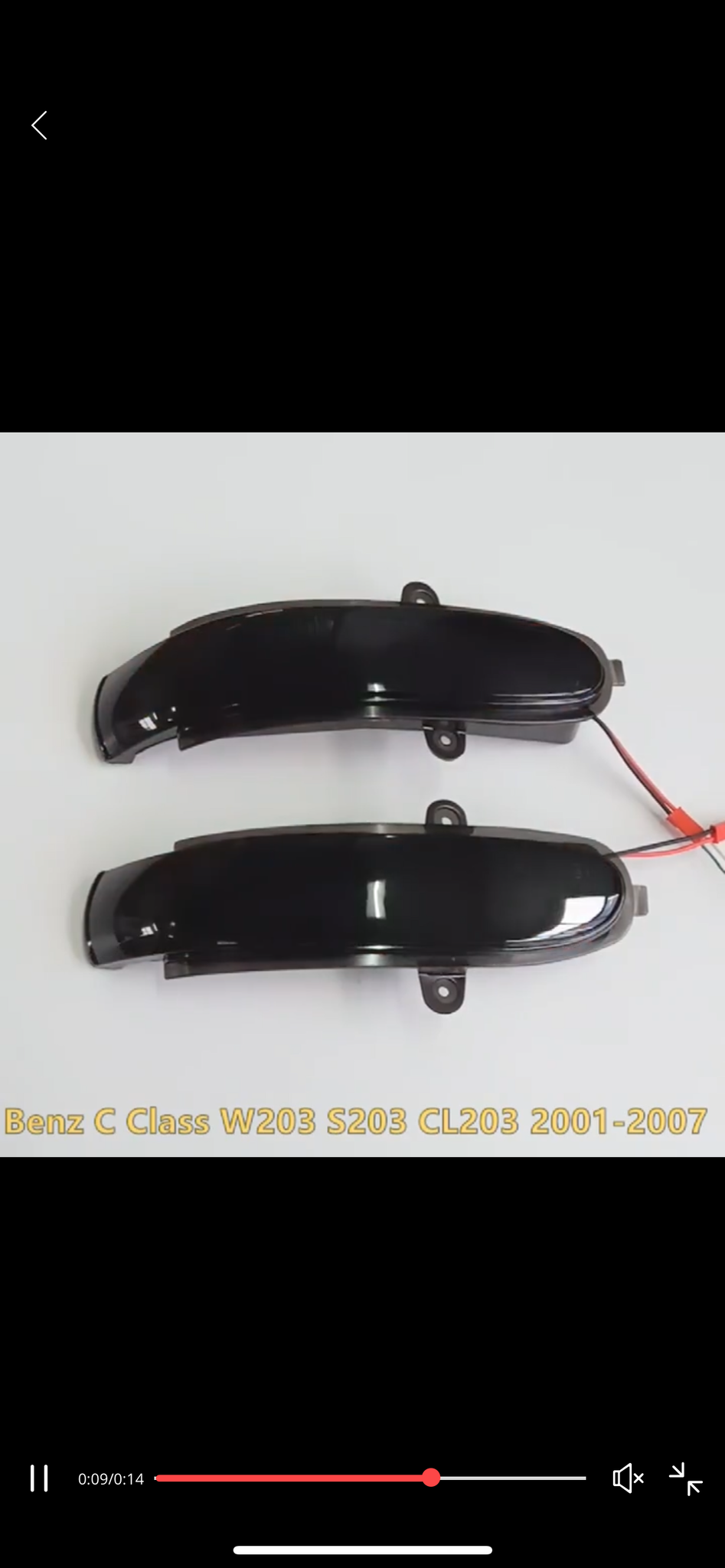 Dynamic Indicator Blinker Suit For Mercedes Benz C Class W203 S203 CL203 2001-2007 LED Turn Signal Side Mirror Light