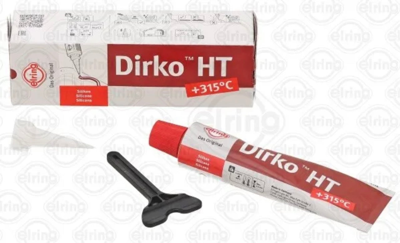 Original Dirko HT RED -60C to 315C 70ml Silicone Sealant by ELRING Germany