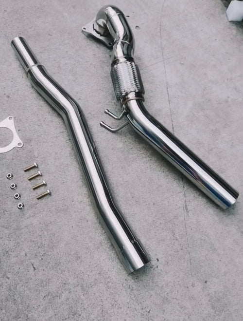 Only 1 12.09
High Flow 3” Catless Downpipe Exhaust For AUDI 8P A3 / S3 AWD VW Golf 6 R 2.0T NZ Stock Auckland warehouse