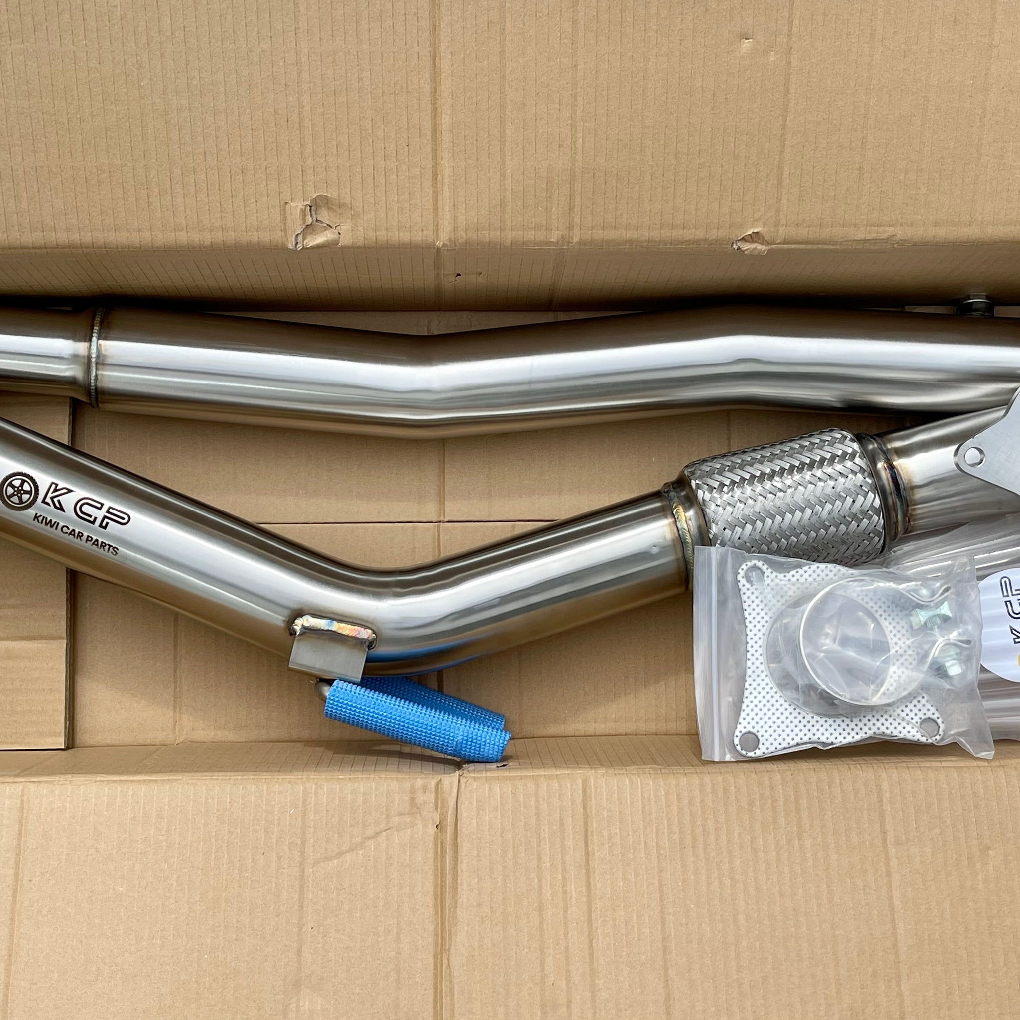 KCP Stainless Decat Downpipe Suit For VW Golf MK5 MK6 GTI Audi A3 8P 2.0T 1.8T Exhaust