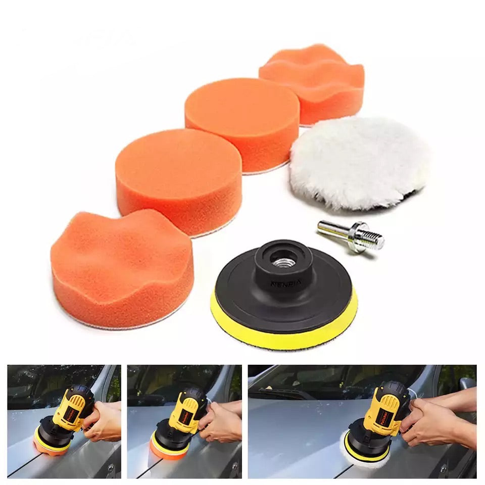 4 Inch Gross Polish Polishing Buffer Pad Kit With Drill Adapter For Car Polish