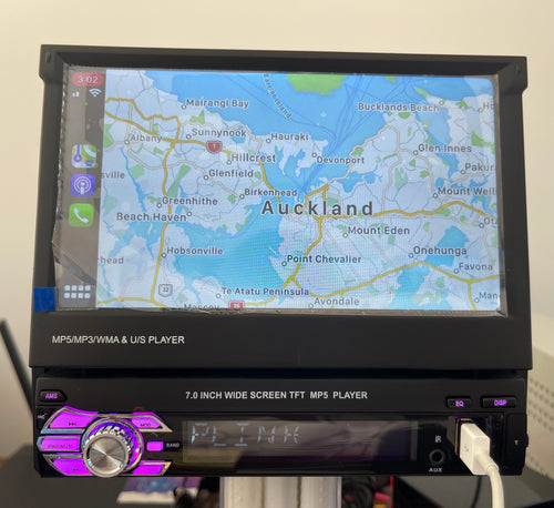 7 Inch 1 DIN Car Stereo Radio Auto MP5 MP4 MP3 Player Retractable bluetooth 1 Din with Apple Carplay / Android Auto