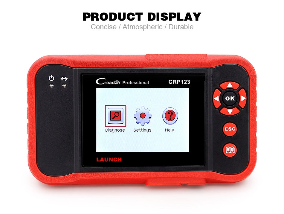 Car Scanner tool Launch X431 CRP123 Creader ENG/AT/ABS/SRS