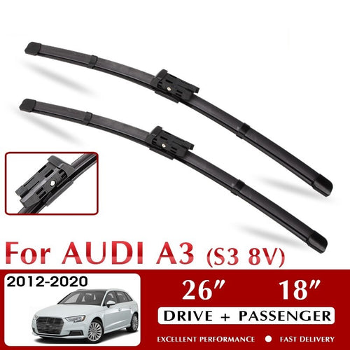 Car Wiper Blade LHD / RHD Front Car Wiper Blades Suit For Audi A3 S3 8V 2012 - 2020 Windshield Windscreen Front Window 26