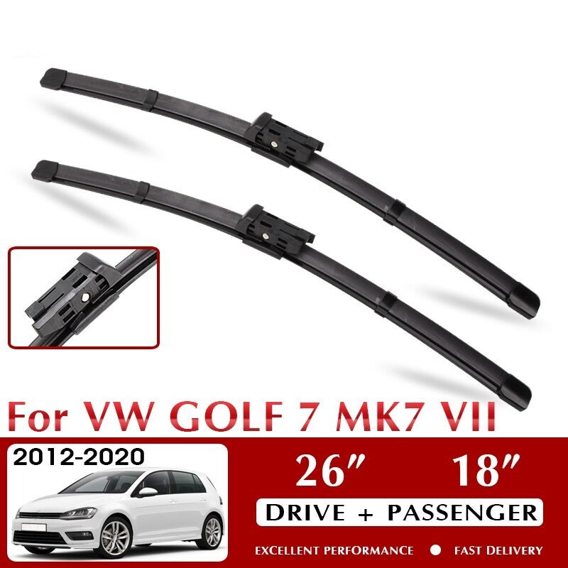 Wiper Blade Blades suit for VW Volkswagen Golf 7 MK7 VII 2012-2020 Windshield Windscreen Window Wash 26"+18"